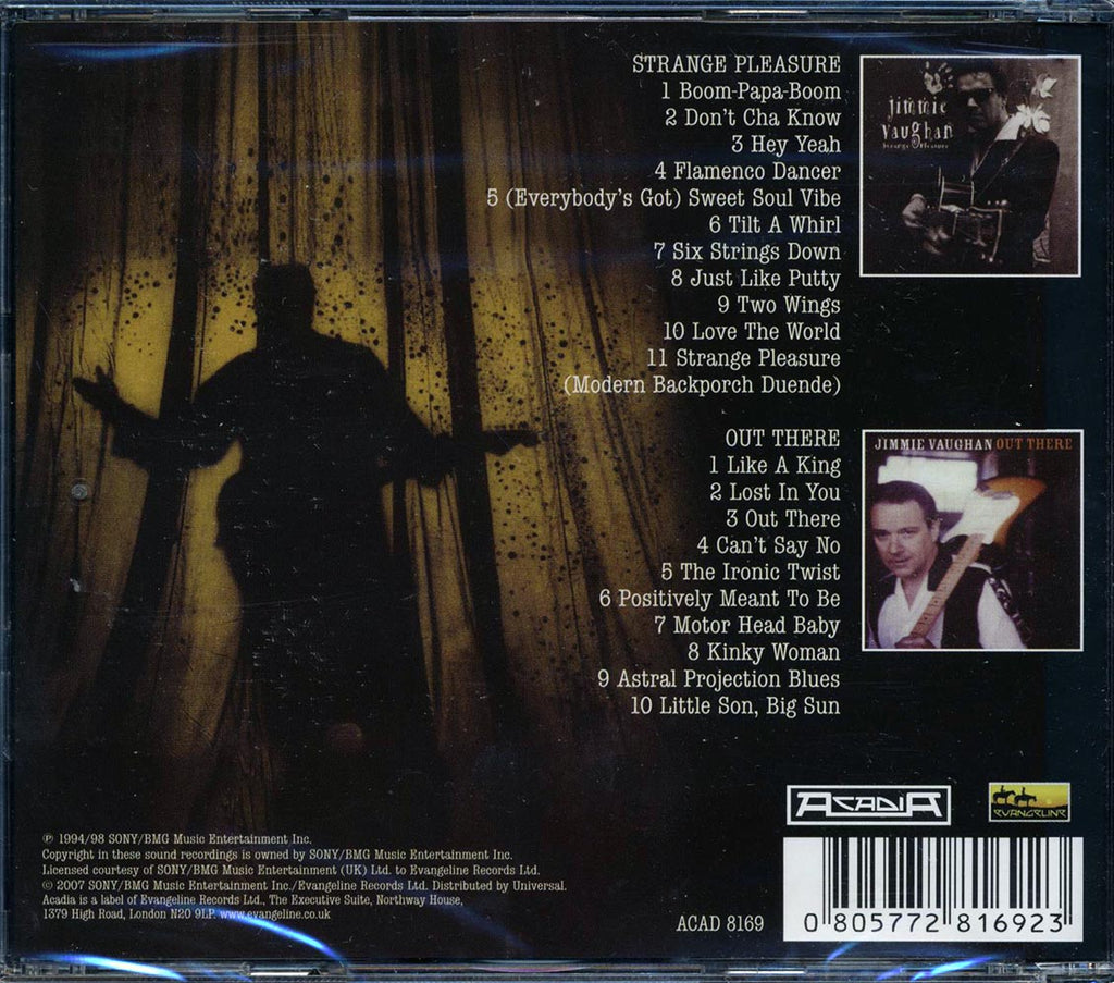 Jimmie Vaughan - Strange Pleasure + Out There (2 albums on 1 CD) (21 tracks) (2xCD) Music CD