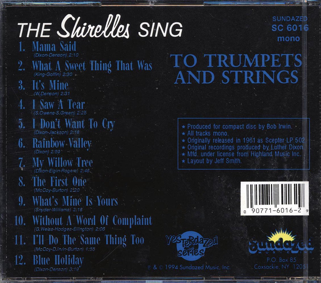 The Shirelles - The Shirelles Sing To Trumpets And Strings Music CD