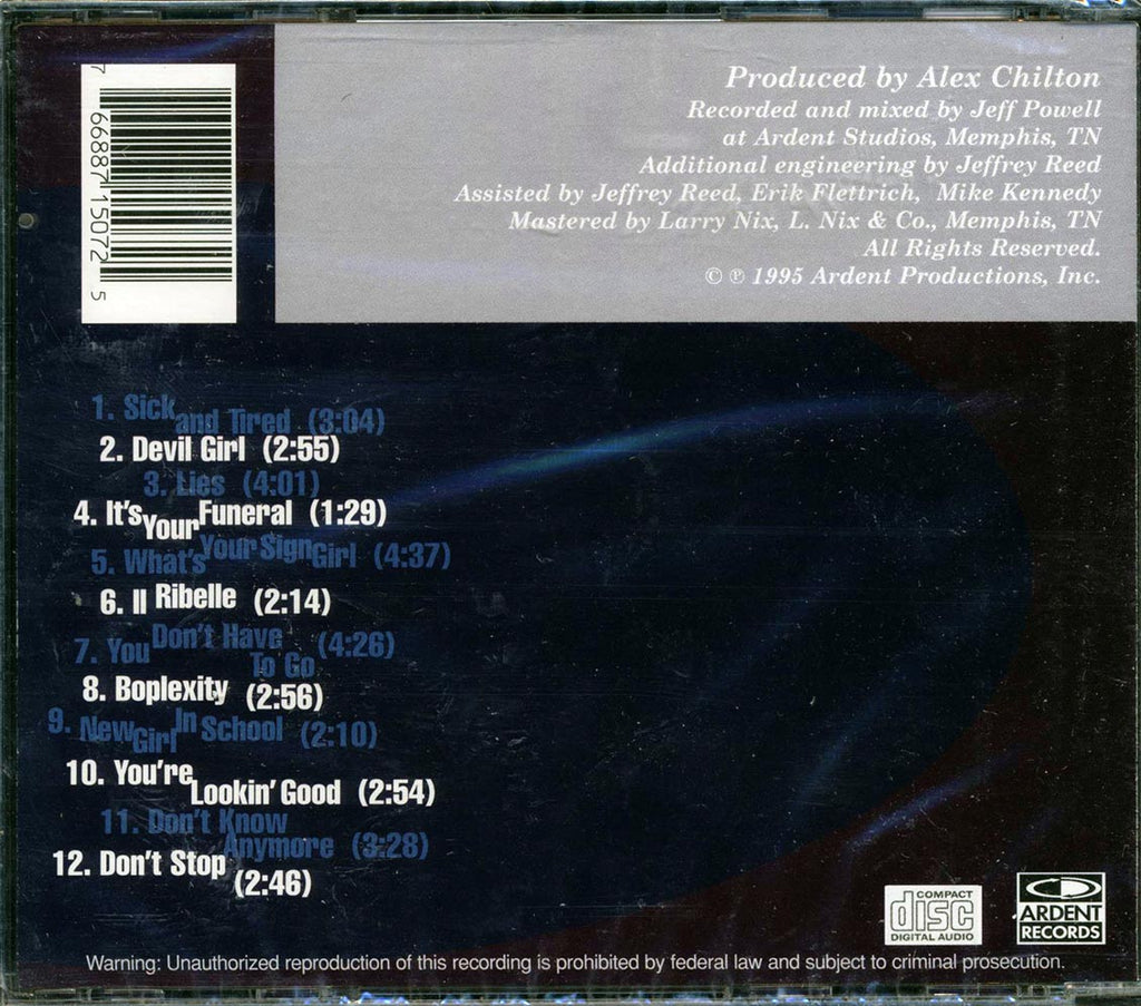 Alex Chilton - A Man Called Destruction Music CD