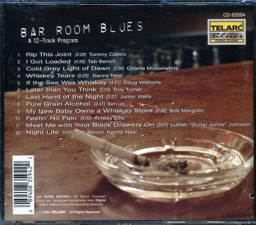Tommy Castro, Tab Benoit, Charlie Musselwhite, Kenny Neal, Etc. - Bar Room Blues: A 12-Track Program Music CD
