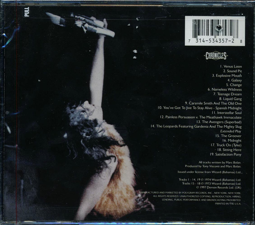 Marc Bolan & T-Rex - The Zinc Alloy And The Hidden Riders Of Tomorrow (+bonus tracks) (marked/ltd stock) (20-bit mastering) (remastered) Music CD