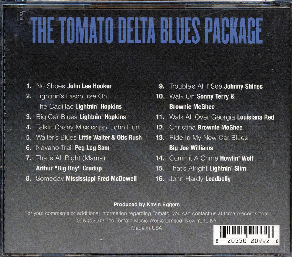 John Lee Hooker, Lightnin' Hopkins, Mississippi John Hurt, Etc. - The Tomato Delta Blues Package Music CD