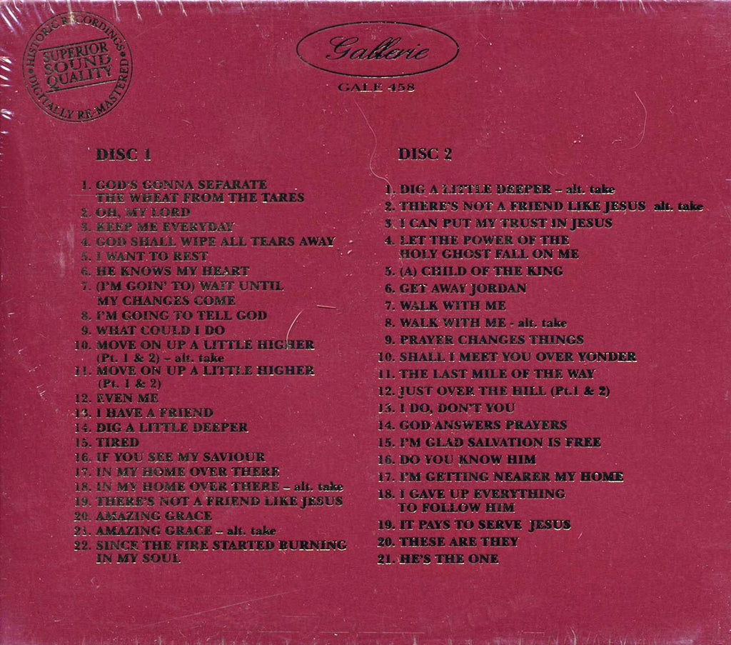 Mahalia Jackson - A Portrait Of Mahalia Jackson (43 tracks) (2xCD) (remastered) Music CD