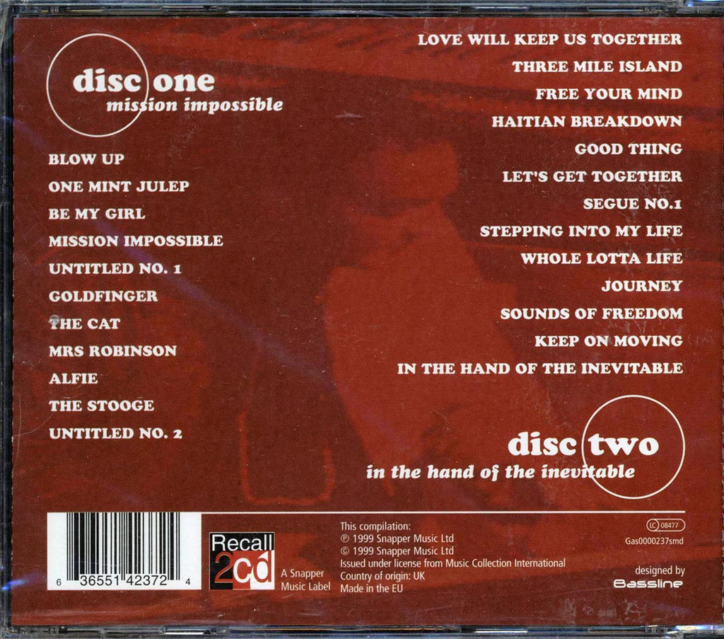 James Taylor Quartet - Mission Impossible + In The Hand Of The Inevitable (24 tracks) (2xCD) Music CD