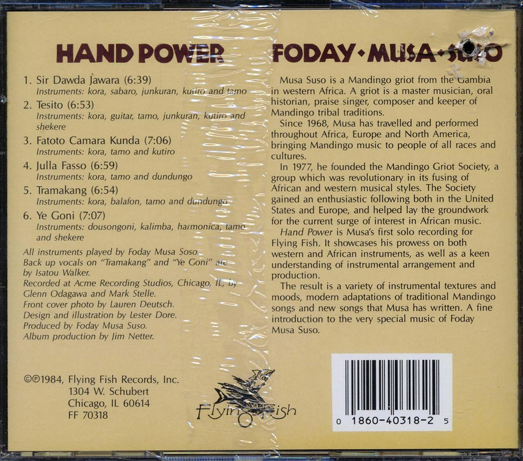 Foday Musa Suso - Hand Power (marked/ltd stock) Music CD