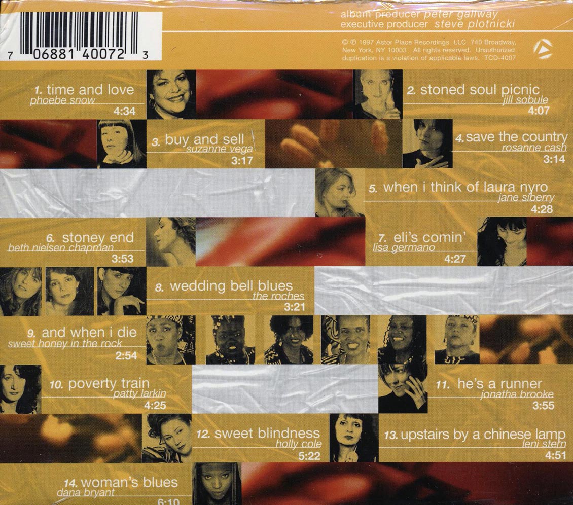 Phoebe Snow, Jill Sobule, Rosanne Cash, Etc. - Time And Love: The Music Of Laura Nyro (deluxe 3-fold digipak) Music CD