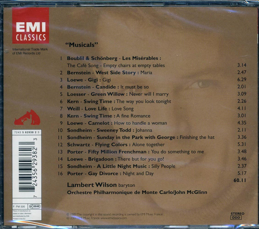 Lambert Wilson, Joh McGlinn, Orchestre Philharmonique De Monte-Carlo - Musicals Music CD