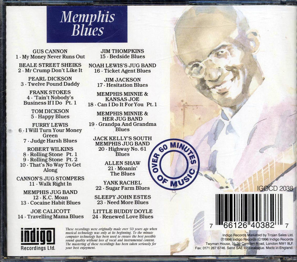 Gus Cannon, Pearl Dickson, Frank Stokes, Etc. - Walk Right In: The Essential Recordings Of Memphis Blues Music CD