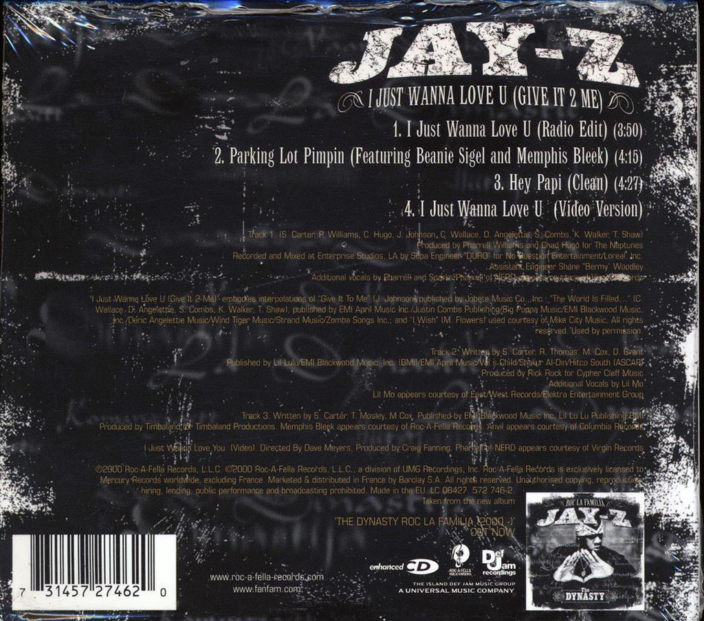 Jay-Z - I Just Wanna Love U: Give It To Me Music CD