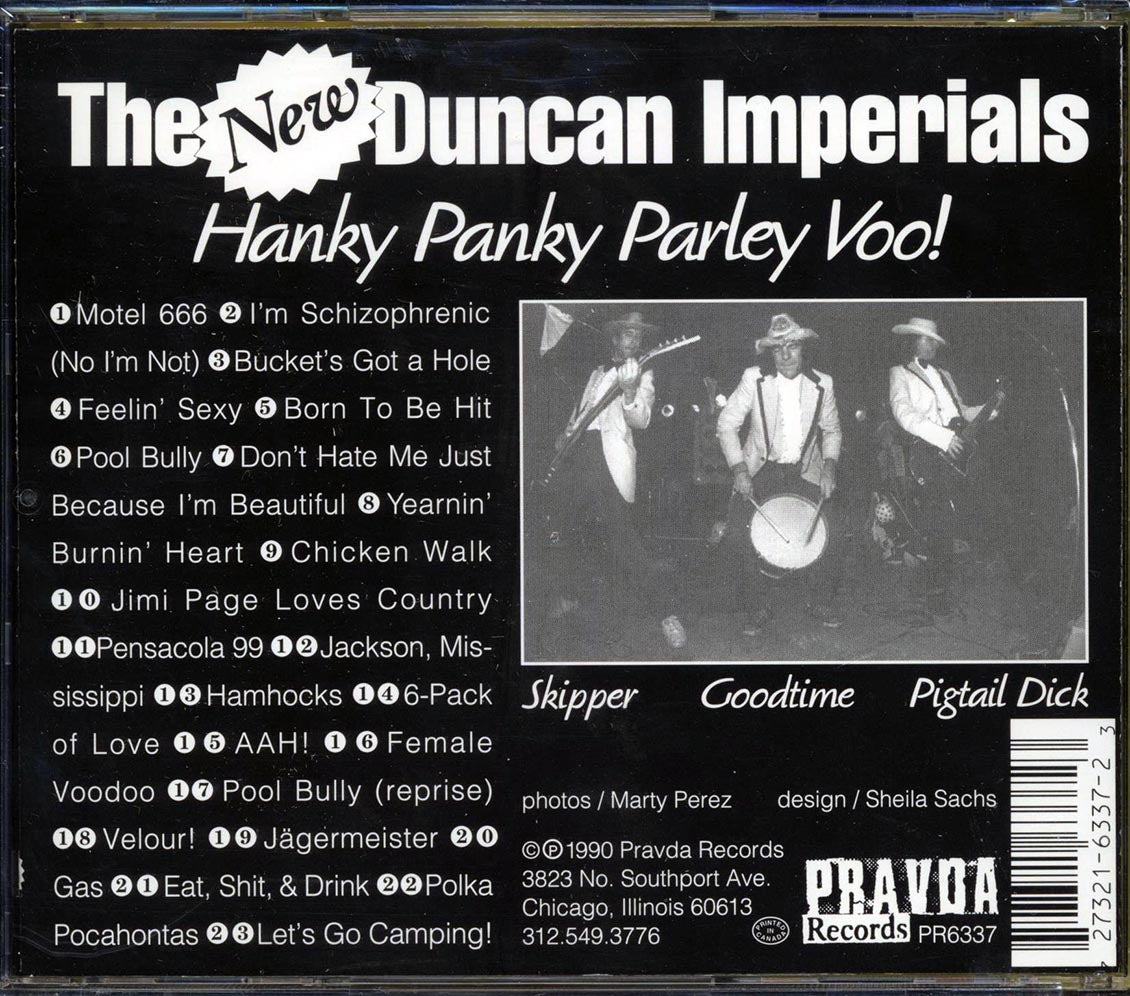 The New Duncan Imperials - Hanky Panky Parley Voo: 23 Smash Hits Music CD