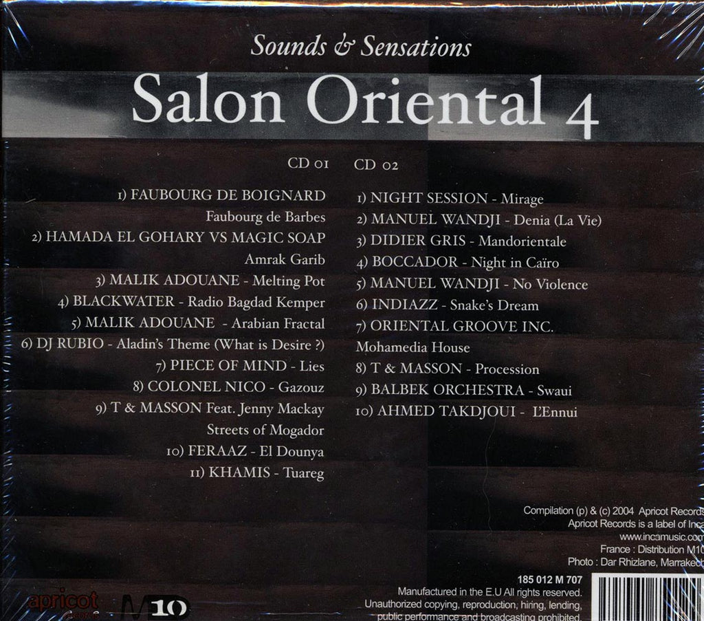 Faubourg De Boignard, Malik Adouane, Blackwater, Etc. - Salon Oriental 4: Sounds & Sensations (2xCD) (box set) Music CD