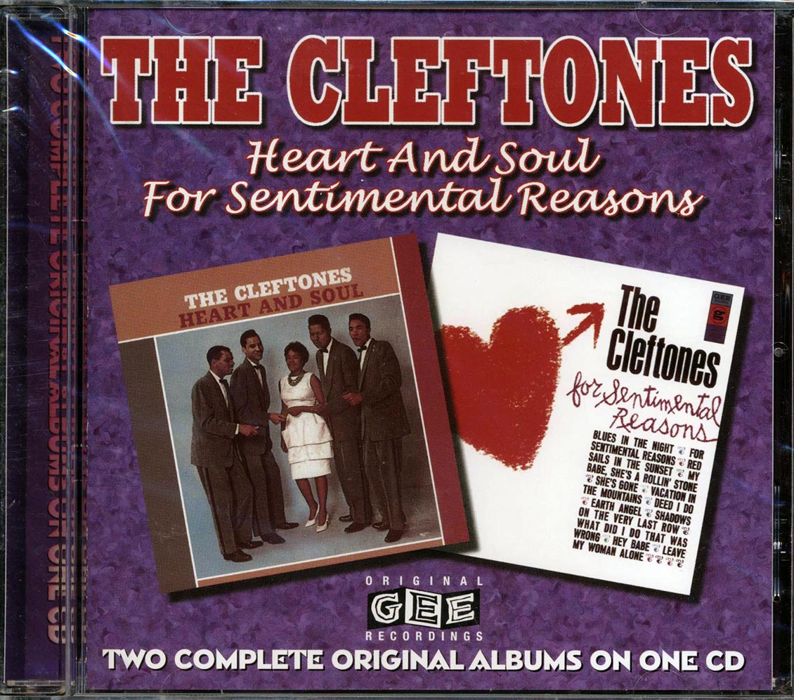 The Cleftones - Heart And Soul + For Sentimental Reasons (2 albums on 1 CD) (24 tracks) Music CD