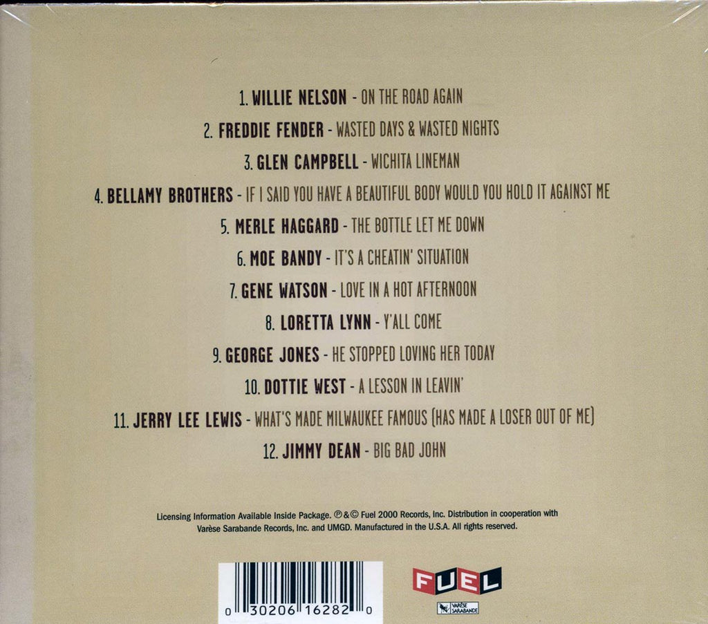 Willie Nelson, Glen Campbell, Freddie Fender, Merle Haggard, Etc. - Country Classics Live Music CD