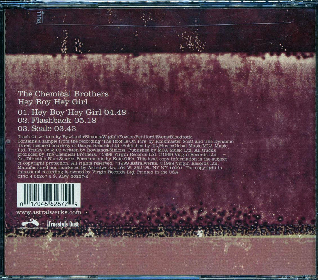 The Chemical Brothers - Hey Boy Hey Girl Music CD