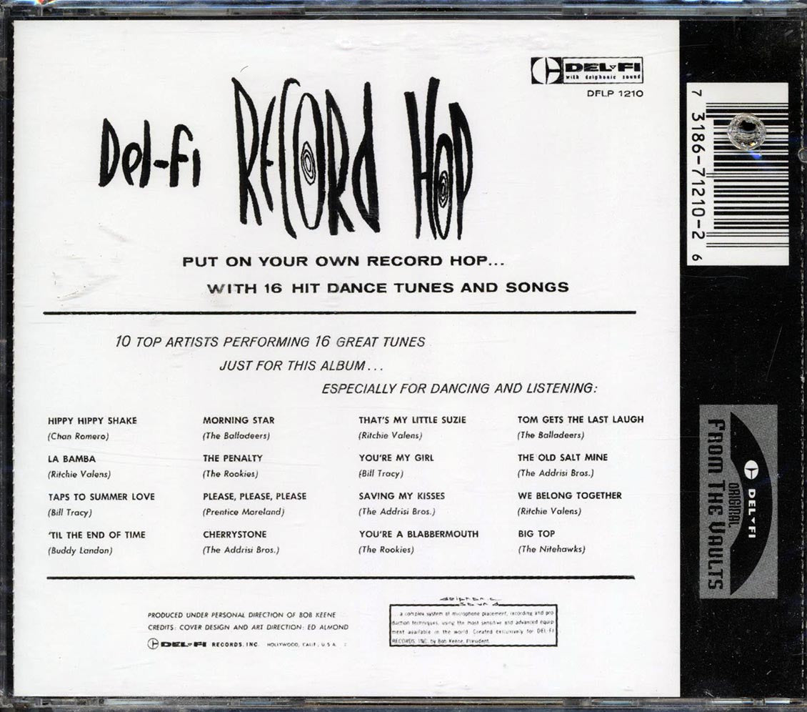 Ritchie Valens, The Rookies, Bill Tracy, Etc. - Del-Fi Record Hop (marked/ltd stock) Music CD