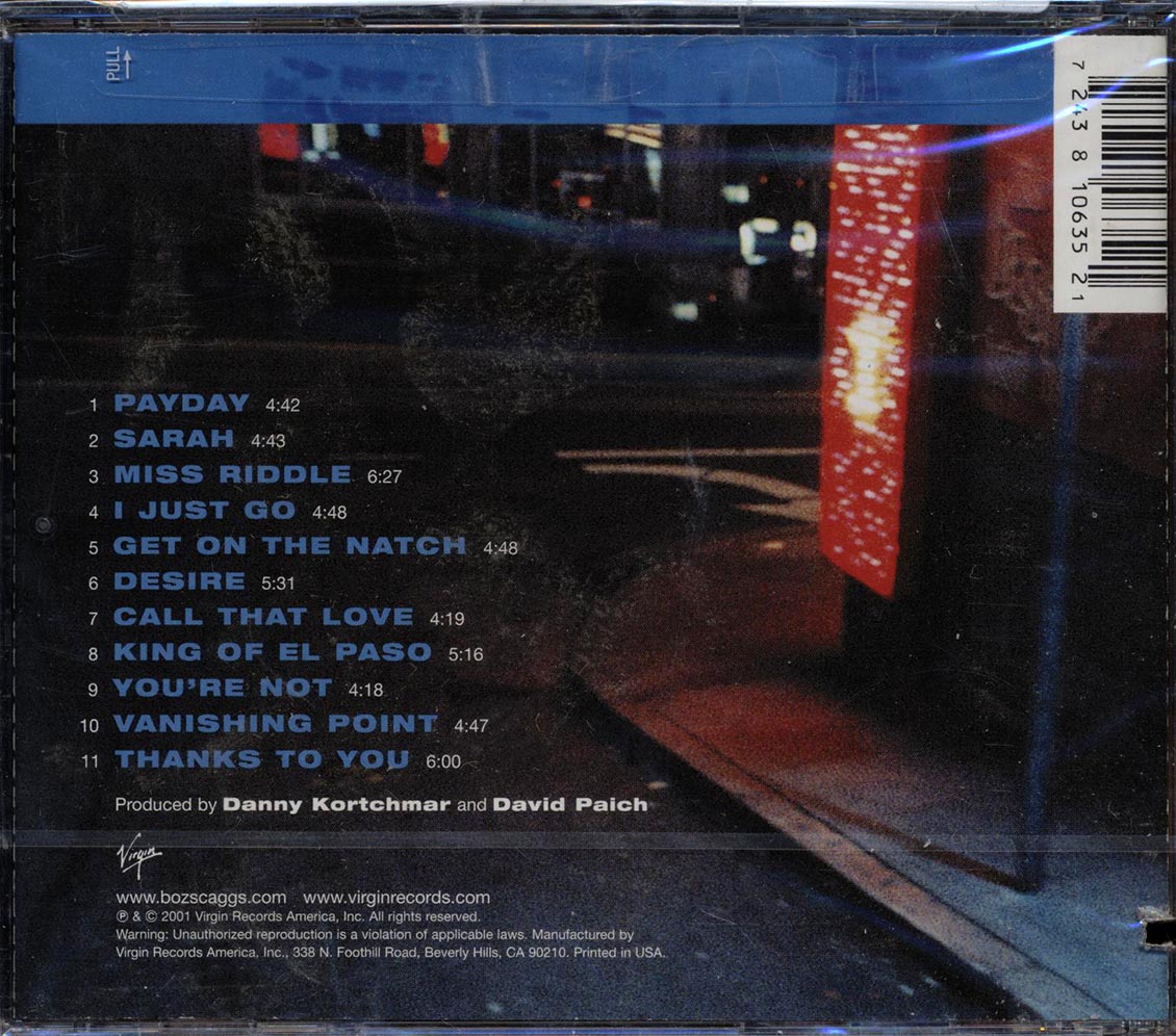 Boz Scaggs - Dig (marked/ltd stock) Music CD