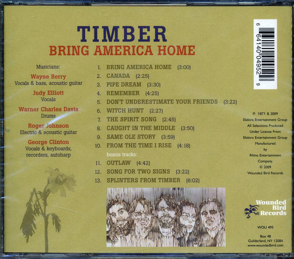 Timber - Bring America Home Music CD