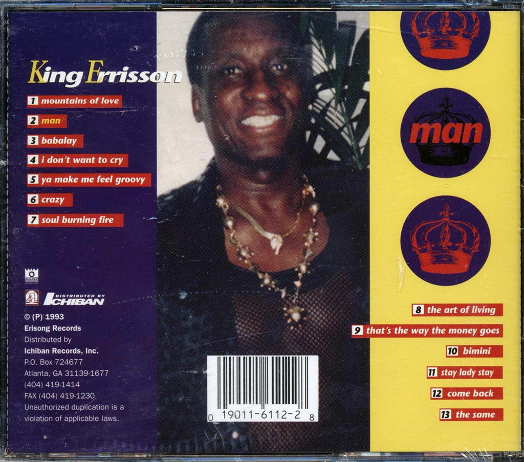 King Errisson - Man Music CD