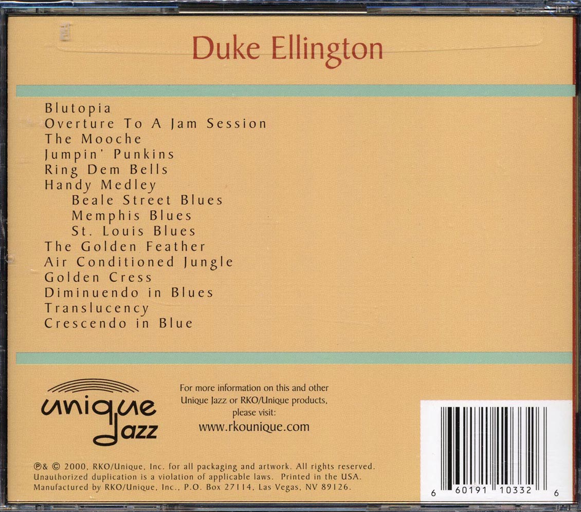 Duke Ellington - Live In 1947 At The Hollywood Bowl Music CD