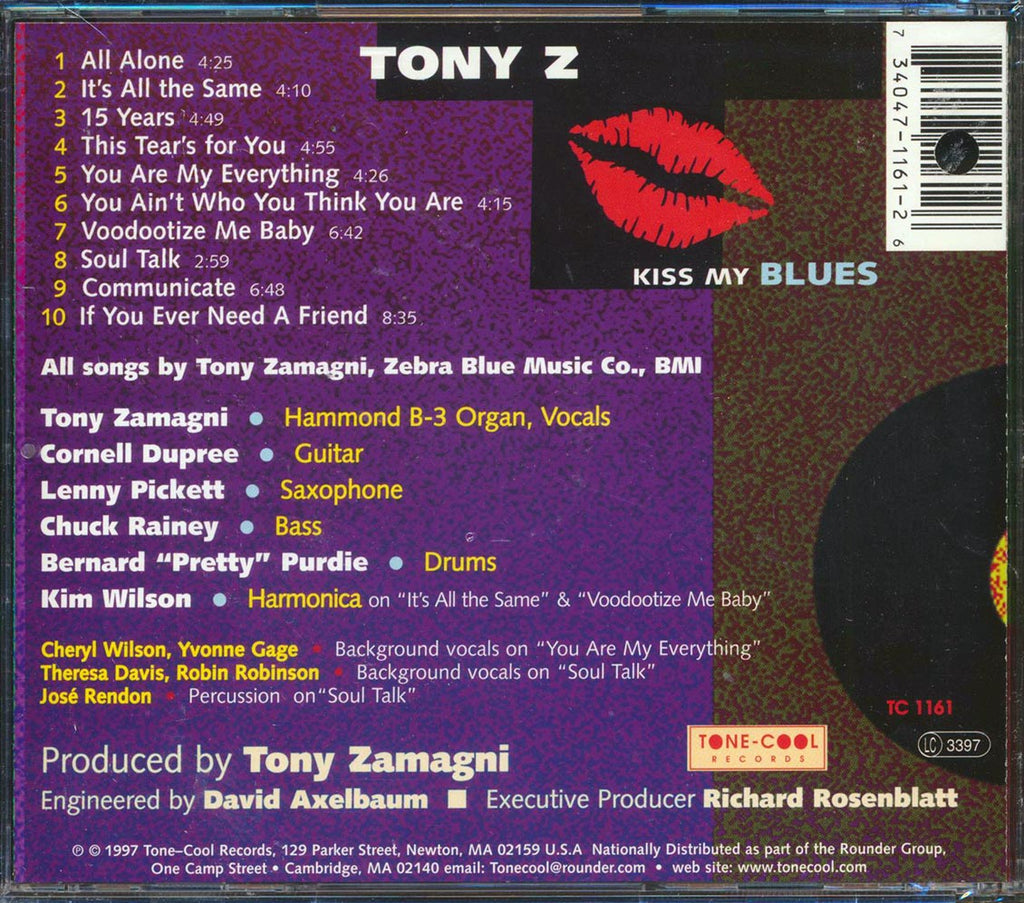Tony Z - Kiss My Blues (marked/ltd stock) Music CD