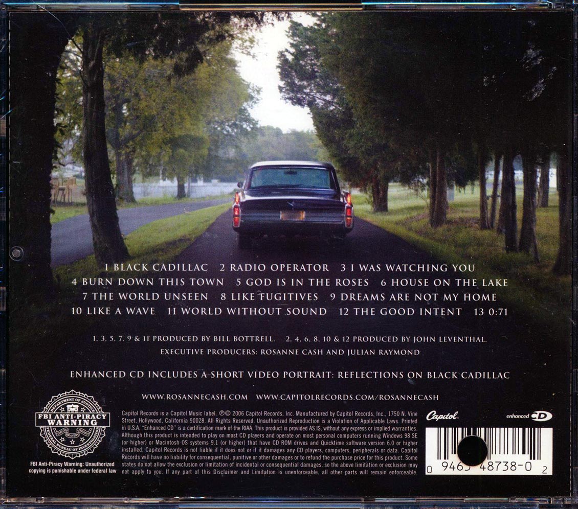 Rosanne Cash - Black Cadillac Music CD