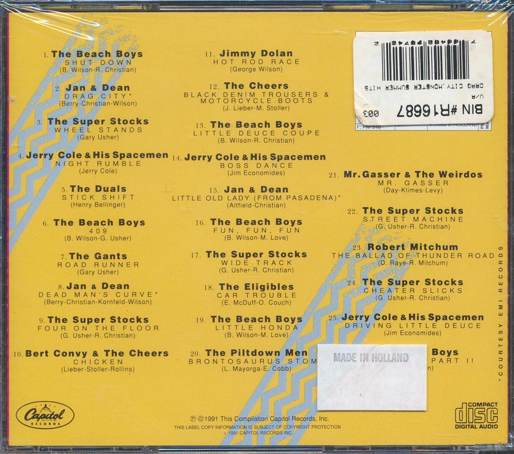 Beach Boys, Jan & Dean, The Super Stocks, Etc. - Monster Summer Hits Drag City Music CD
