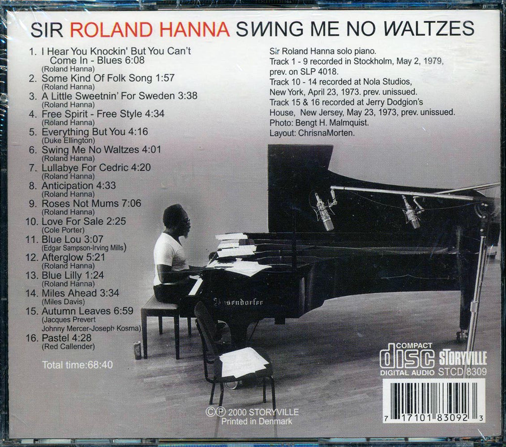 Roland Hanna - Swing Me No Waltzes Music CD