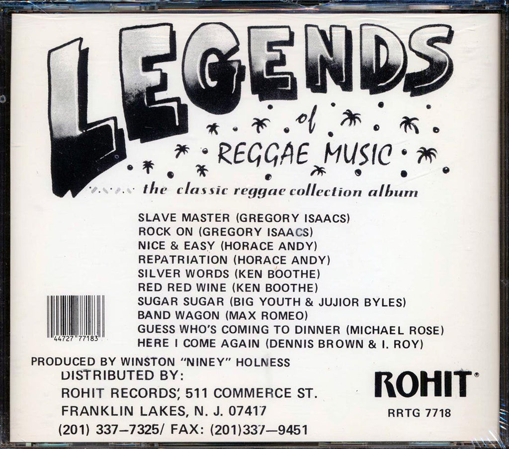 Gregory Isaacs, Horace Andy, Ken Boothe, Max Romeo, Etc. - Legends Of Reggae Music: The Classic Reggae Collection Albun Music CD