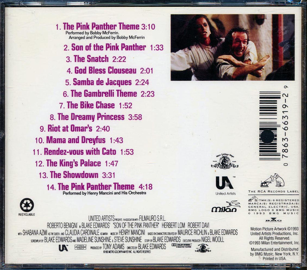 Henry Mancini - Son Of The Pink Panther: Original Music From The United Artists Motion Picture Music CD