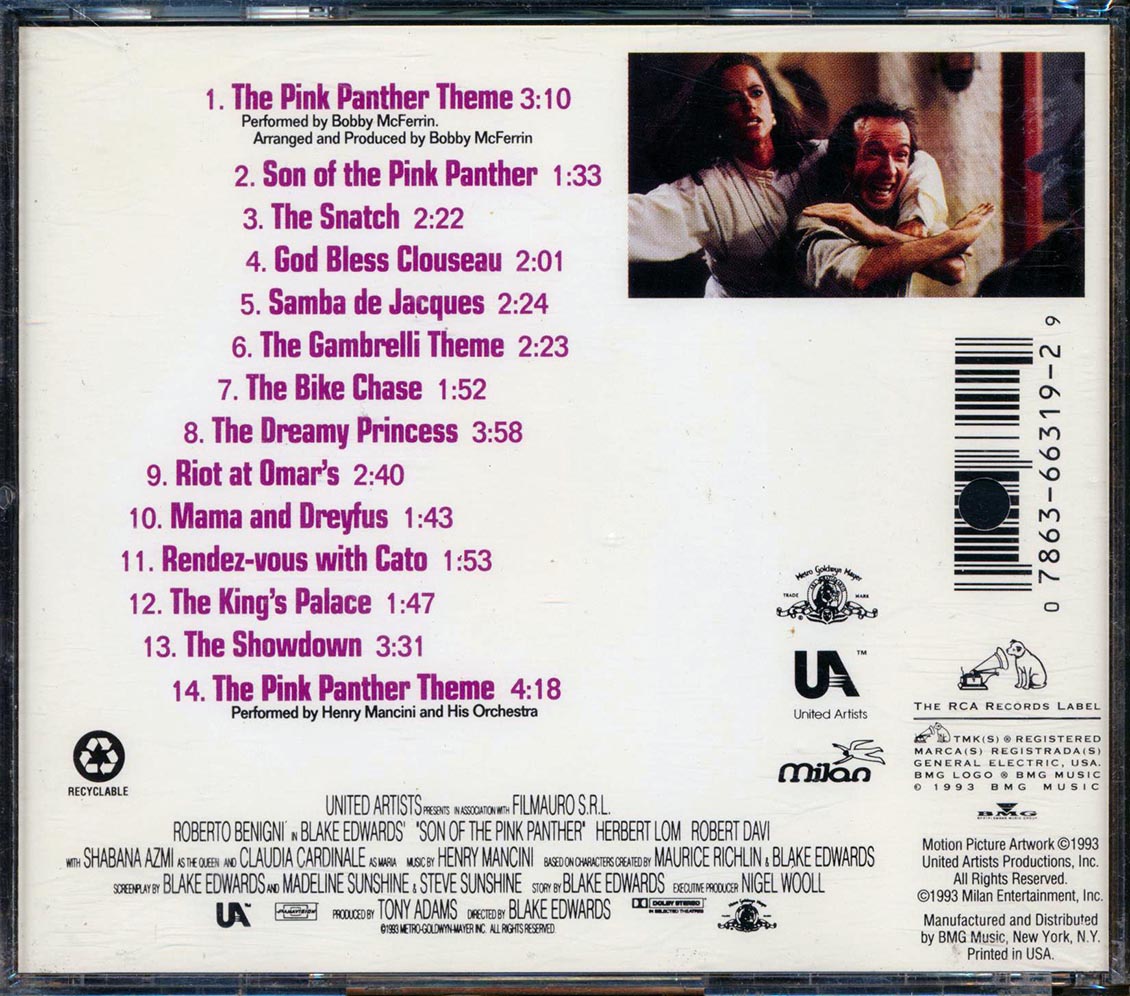 Henry Mancini - Son Of The Pink Panther: Original Music From The United Artists Motion Picture Music CD