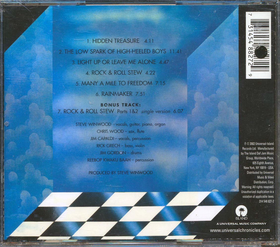 Traffic - The Low Spark Of High Heeled Boys (marked/ltd stock) Music CD