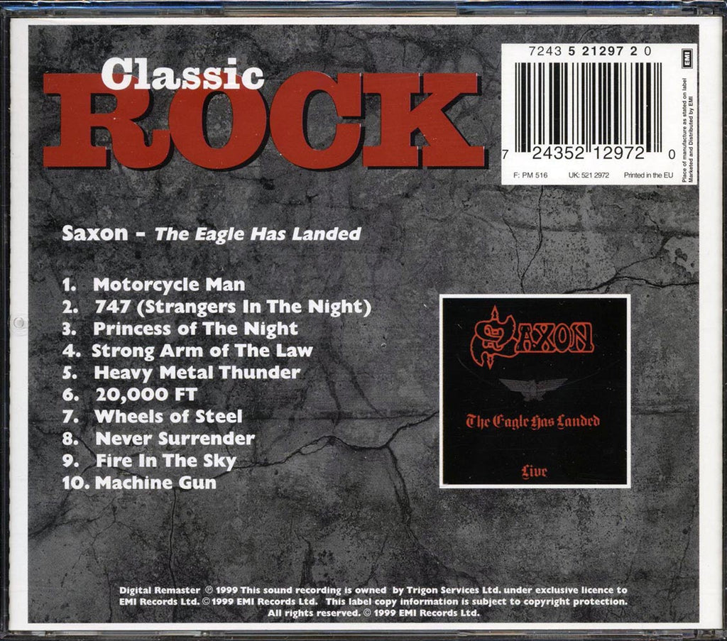 Saxon - The Eagle Has Landed: Live Music CD