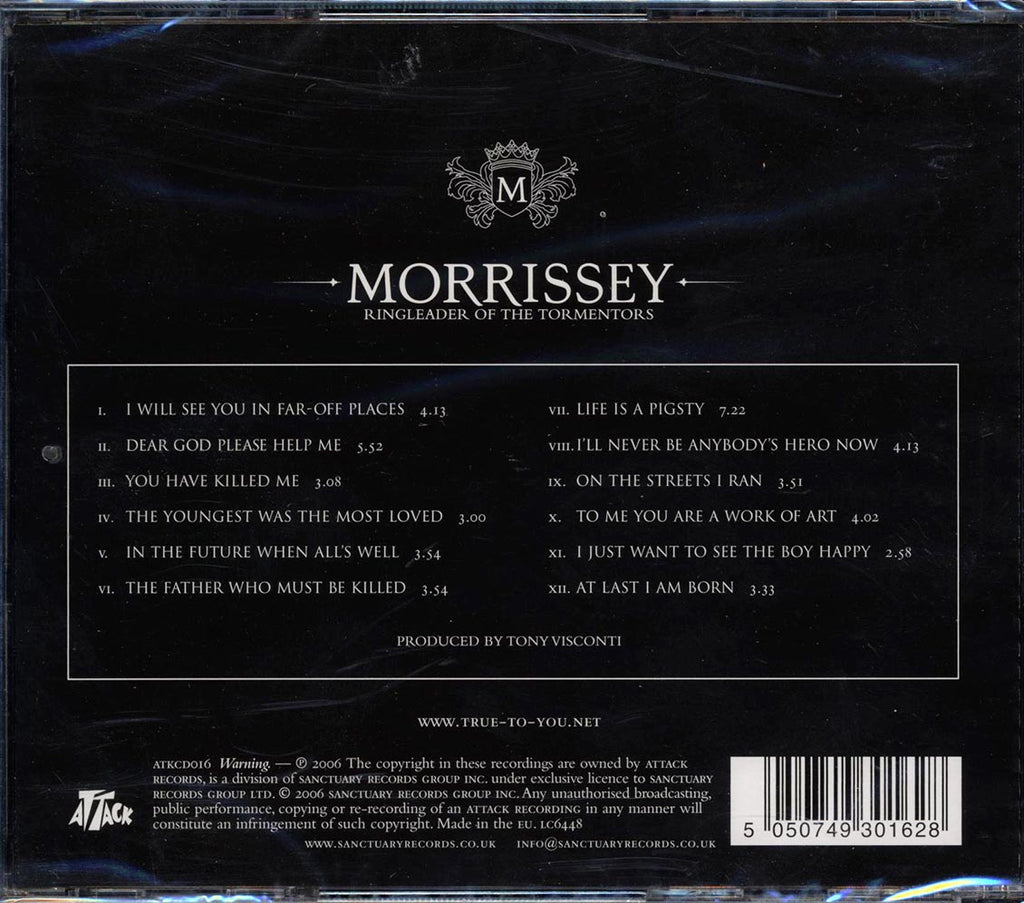 Morrissey - Ringleader Of The Tormentors Music CD