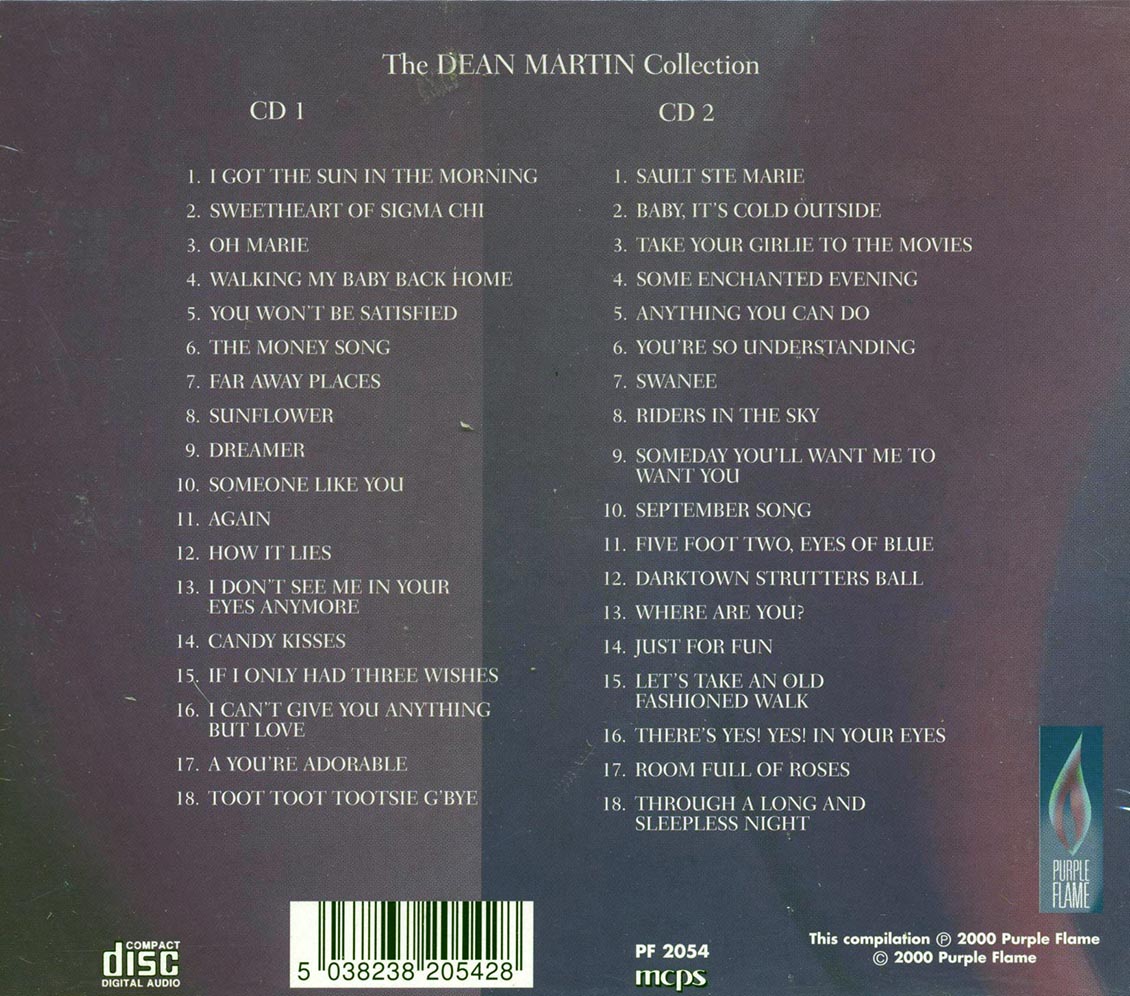 Dean Martin - The Dean Martin Collection (36 tracks) (2xCD) Music CD
