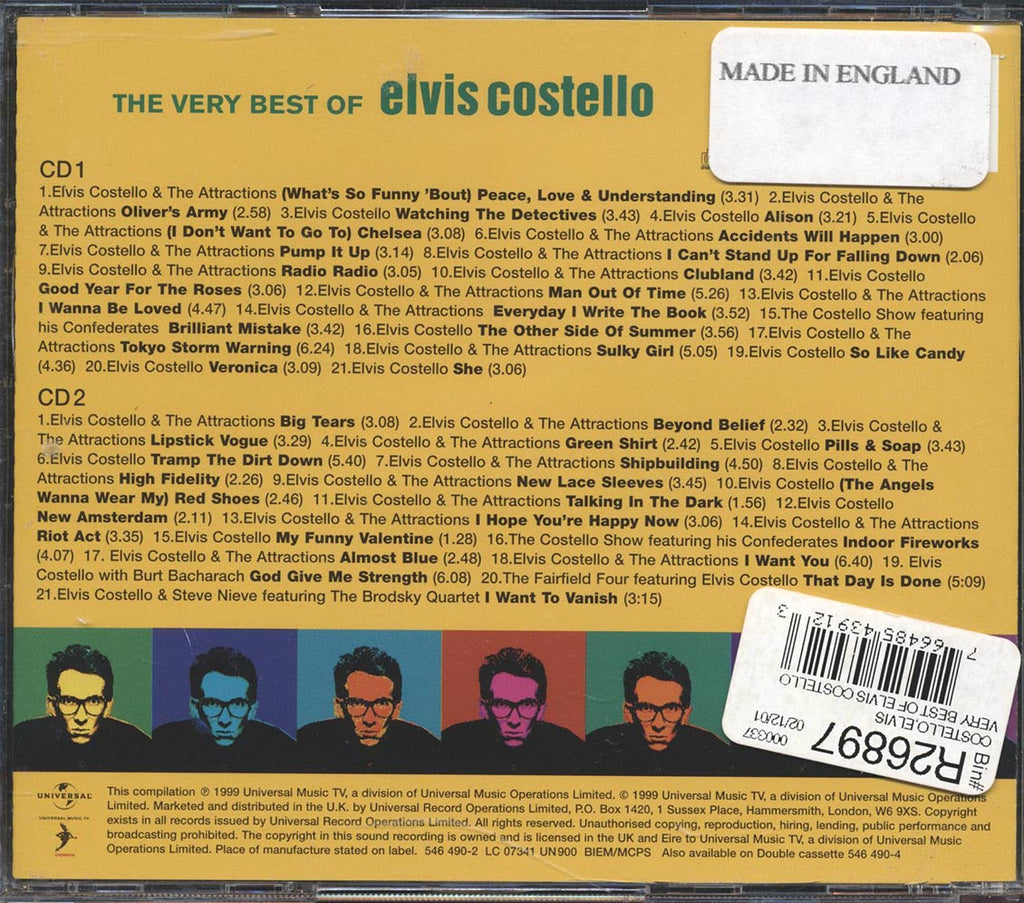 Elvis Costello - The Very Best Of Elvis Costello (42 tracks) (2xCD) Music CD