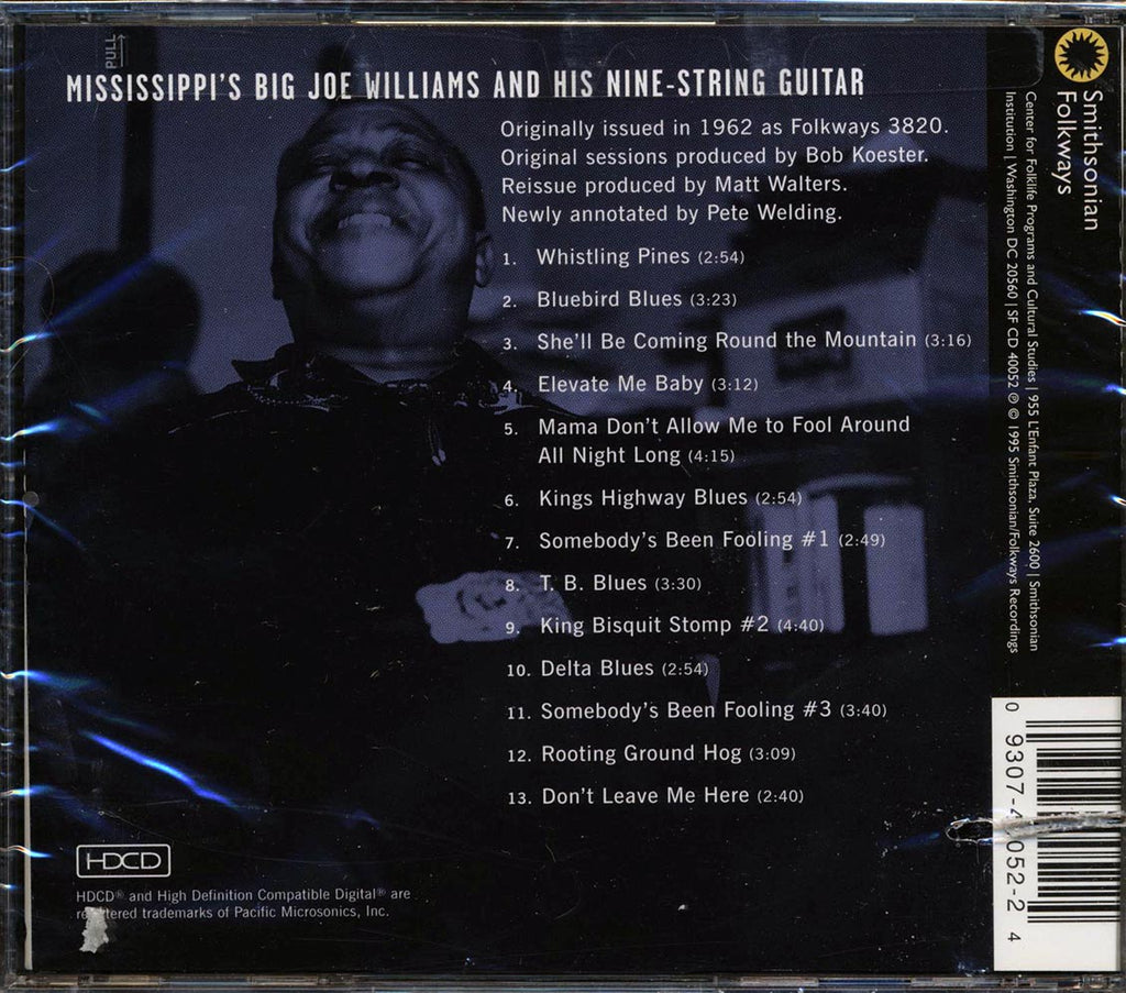 Big Joe Williams - Mississippi's Big Joe Williams And His Nine String Guitar Music CD