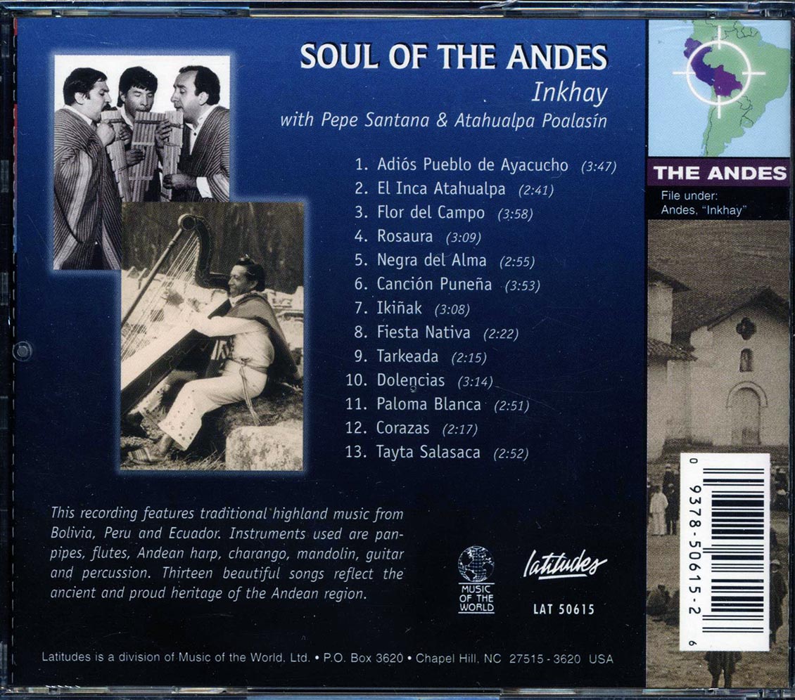 Inkhay - Soul Of The Andes Music CD