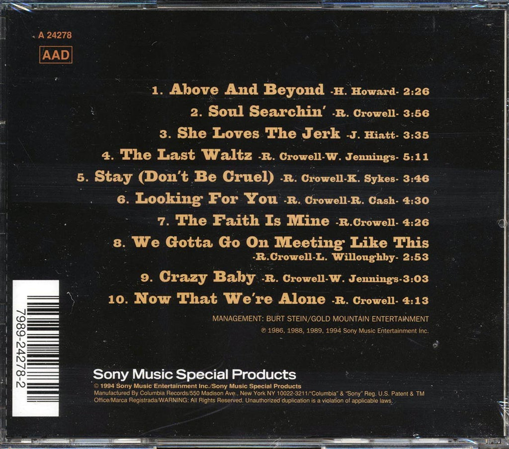 Rodney Crowell - Soul Searchin' Music CD