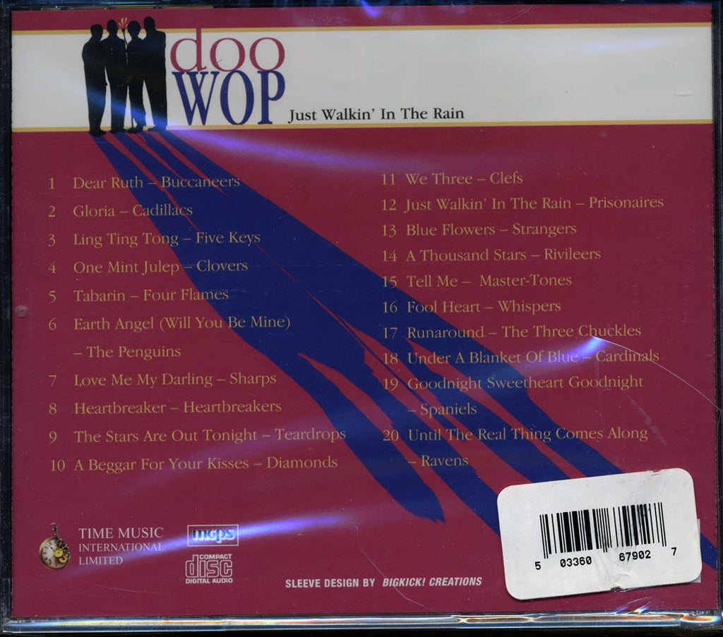 Cadillacs, The Buccaneers, Prisonaires, The Ravens, Etc. - Doo Wop: Just Walkin' In The Rain Music CD