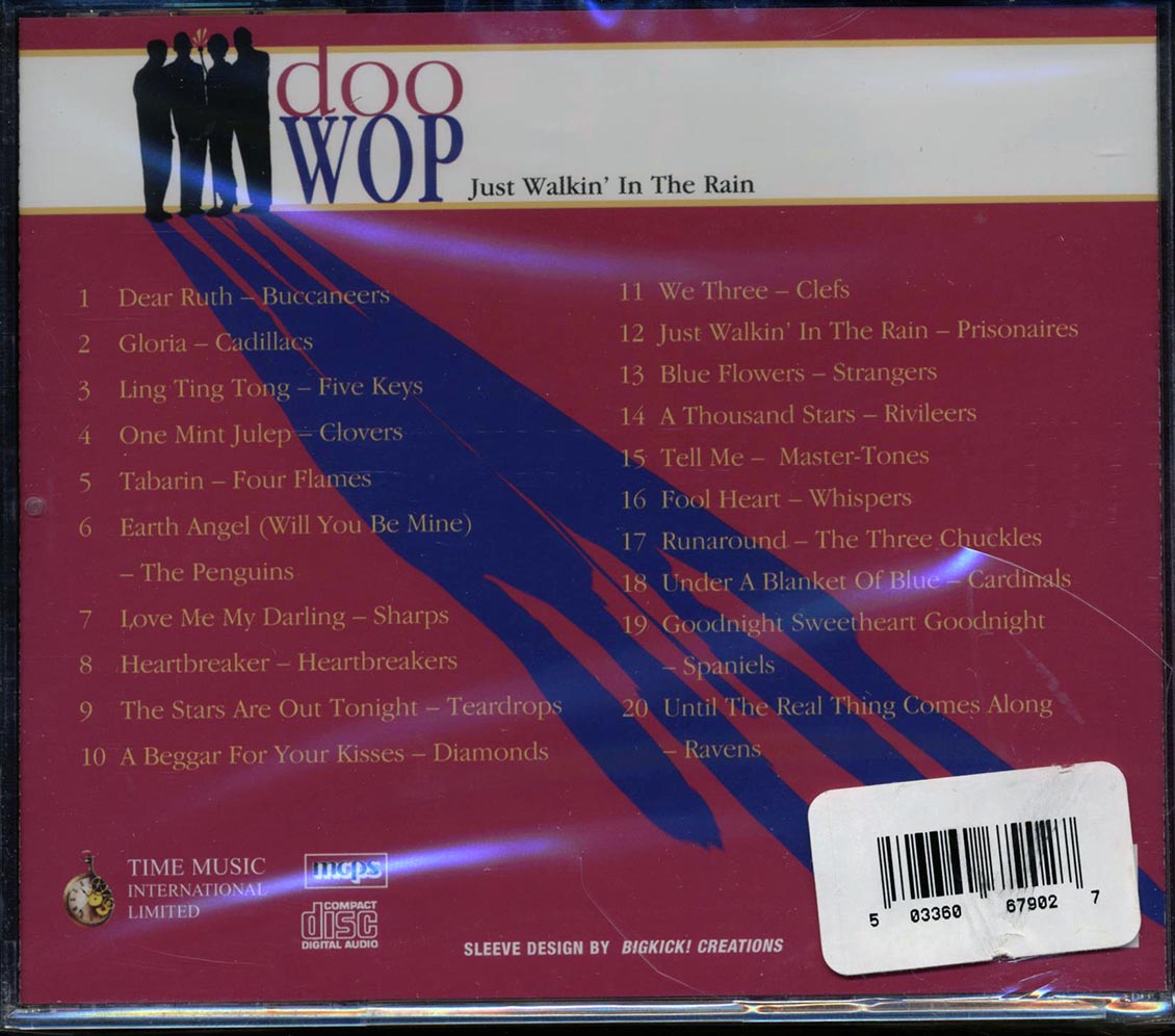 Cadillacs, The Buccaneers, Prisonaires, The Ravens, Etc. - Doo Wop: Just Walkin' In The Rain Music CD