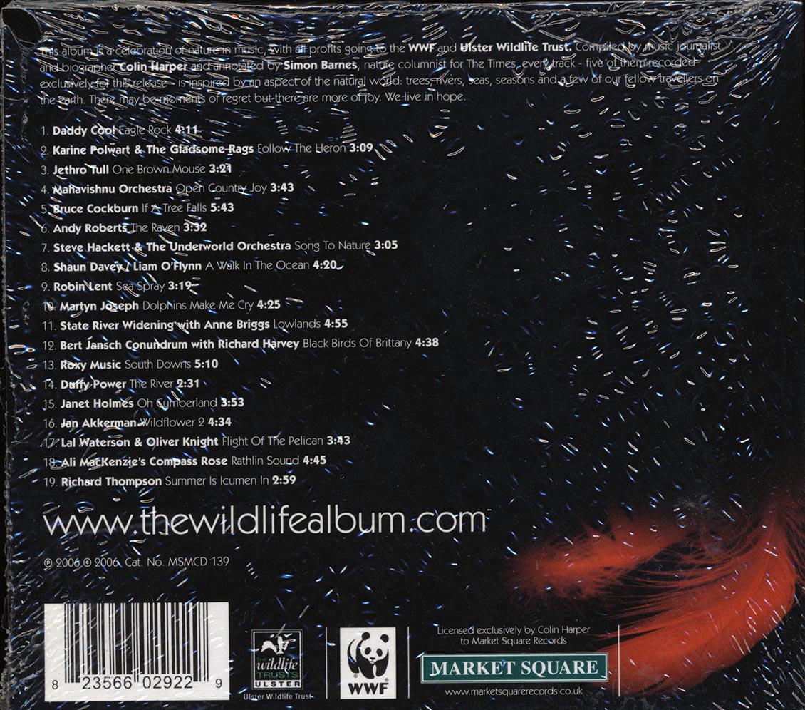 Daddy Cool, Jethro Tull, Mahavishnu Orchestra, Etc. - Live In Hope: The Wildlife Album 2 Music CD
