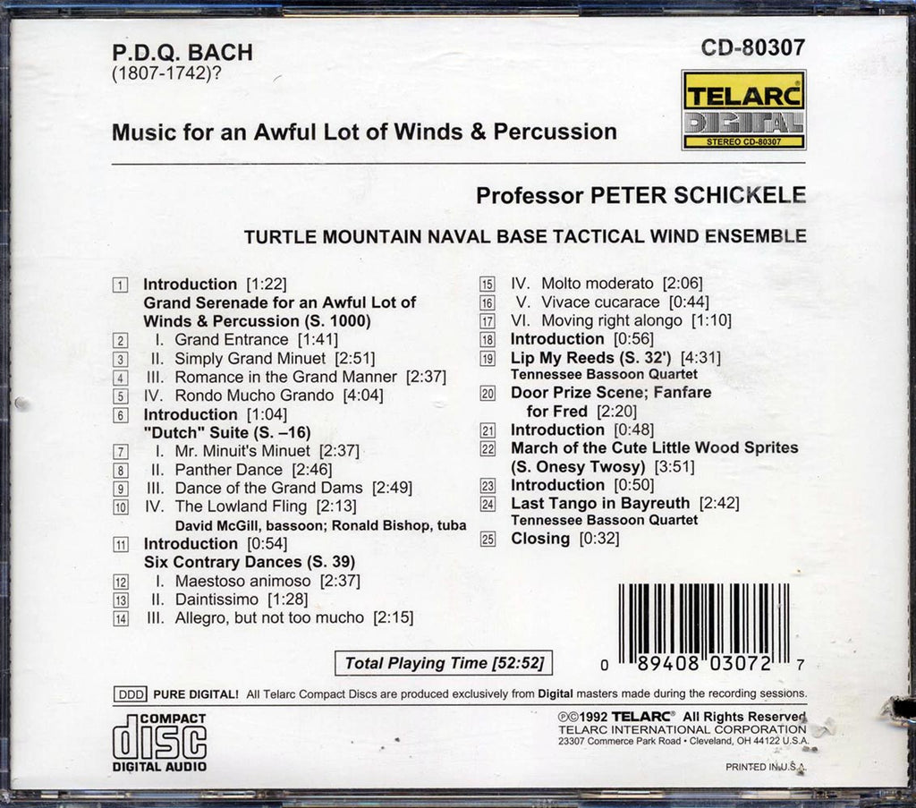 PDQ Bach - Music For An Awful Lot Of Winds And Percussion (marked/ltd stock) Music CD