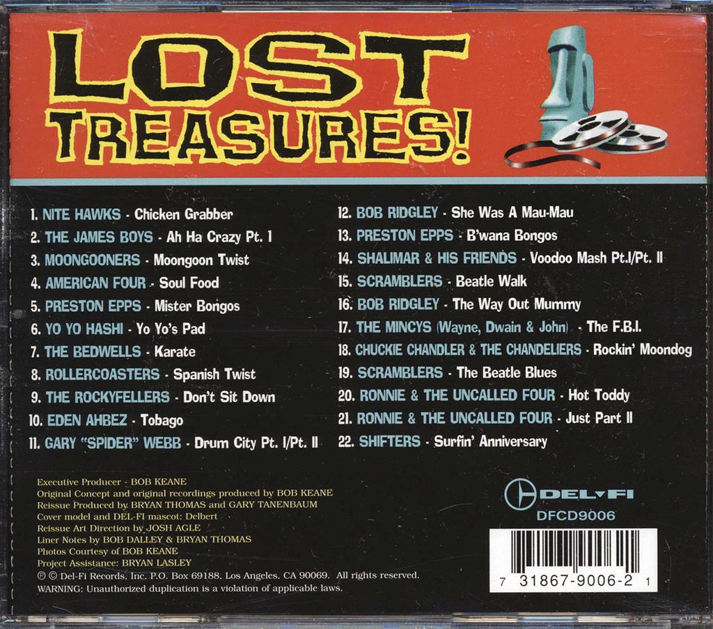 Nite Hawks, The James Boys, Moongooners, Etc. - Lost Treasures (22 tracks) Music CD
