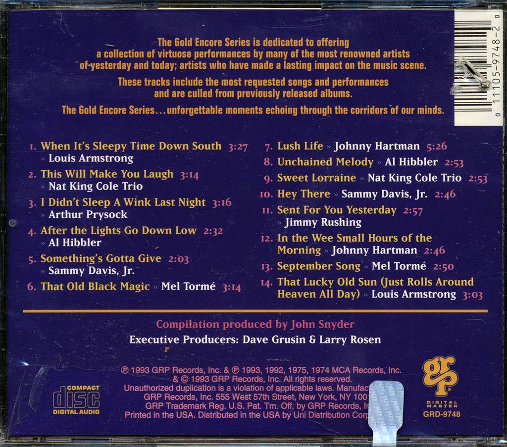 Louis Armstrong, Nat King Cole, Al Hibbler, Sammy Davis Jr., Etc. - Balladeers (marked/ltd stock) Music CD