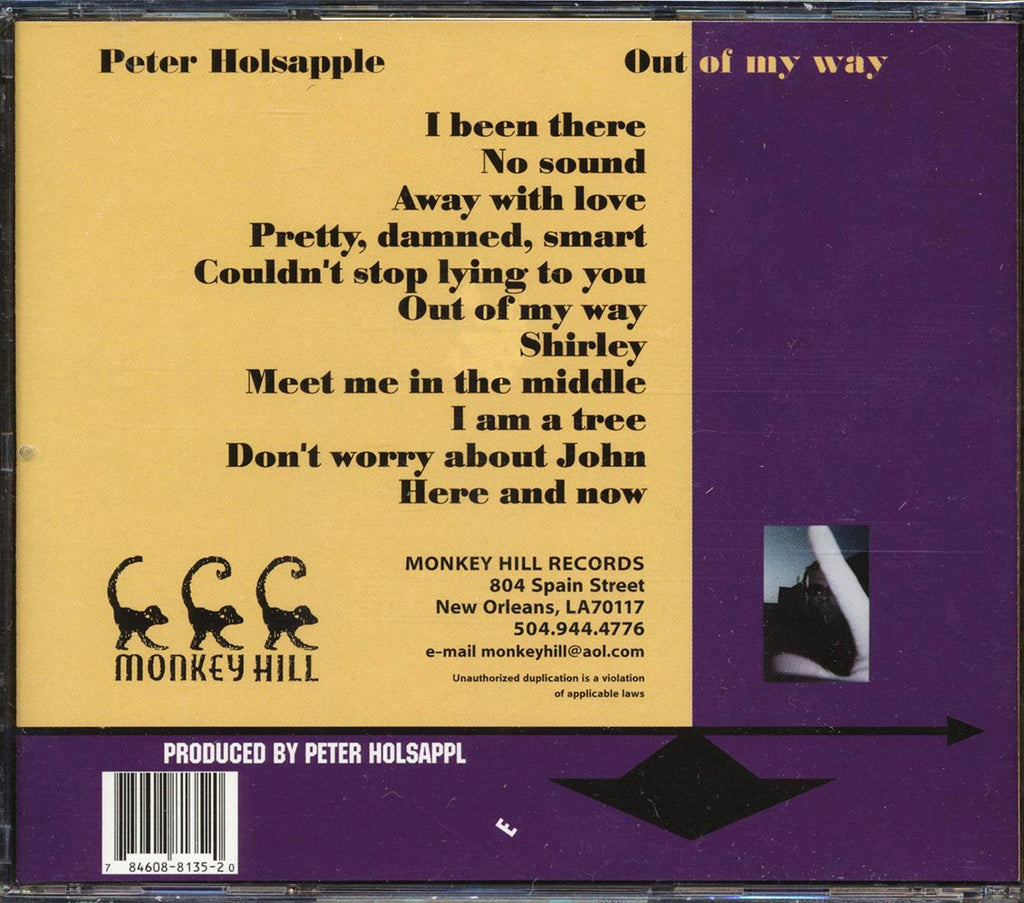 Peter Holsapple - Out Of My Way Music CD