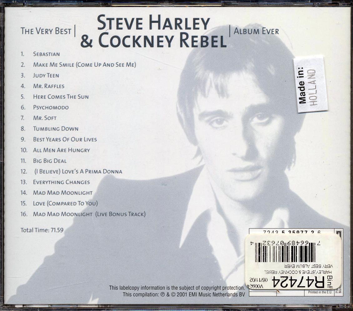 Steve Harley & Cockney Rebel - The Very Best Steve Harley & Cockney Rebel Album Music CD