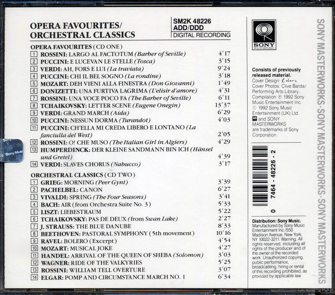 Various - Take 2: Opera Favourites + Orchestral Classics (2xCD) Music CD