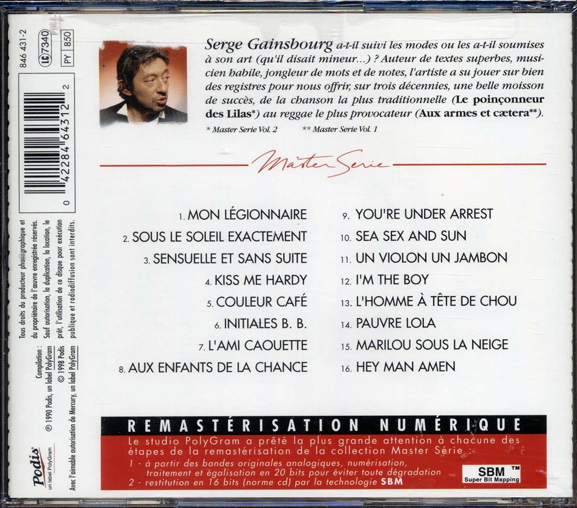 Serge Gainsbourg - Serge Gainsbourg Volume 3 Music CD