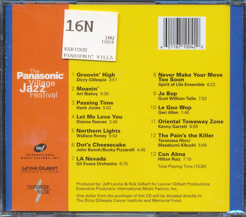 Gil Evans, Dizzy Gillespie, Art Blakey, Etc. - The Panasonic Village Jazz Festival Music CD