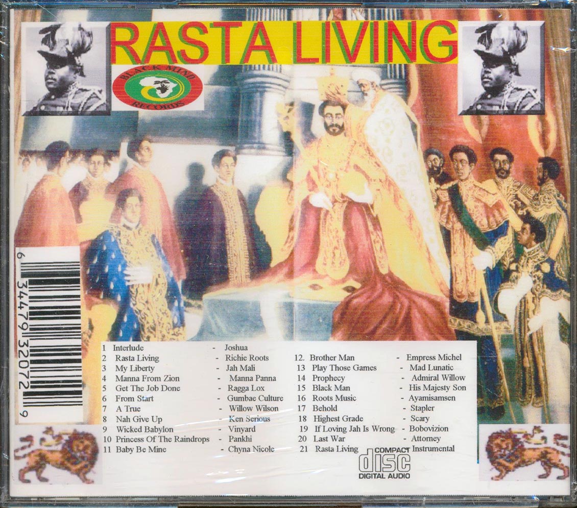 Jahmali, Ragga Lox, Admiral Willow, Gumbae Culture, Etc. - Rasta Living (21 tracks) Music CD